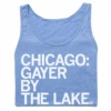 Chicago: Gayer By The Lake Tank Top 1 Chicago: Gayer By The Lake Tank Top -Raygunsite Store 2022 Pride chicago gayer by the lake tank folded