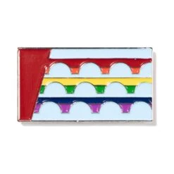 DSM Pride Flag Enamel Pin