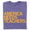 America Needs Teachers Purple -Raygunsite Store America Needs Teachers gold purple folded