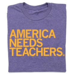 America Needs Teachers Purple