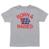 Des Moines Born & Raised IA Outline Kids -Raygunsite Store Born Raised 2022 DSM Flag IA KIDS