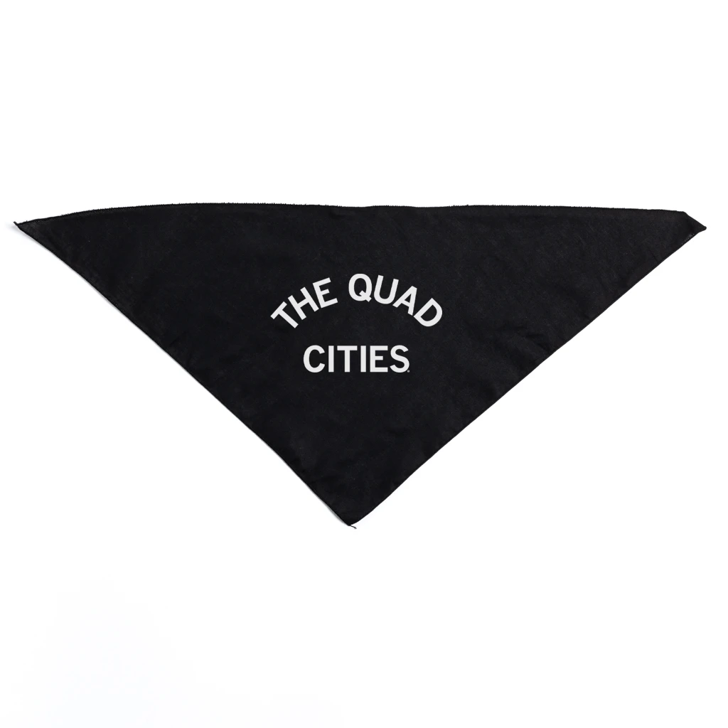 Quad Cities Curved Logo Dog Bandana 4 Quad Cities Curved Logo Dog Bandana - Image 2