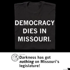 Democracy Dies In Missouri -Raygunsite Store DemocracyDiesinMissouriShirtPost