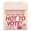 Hot To Vote (R) 2 Hot To Vote (R) -Raygunsite Store Hot To Vote 187c Red on Cream Folded
