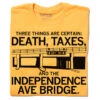 Independence Ave Bridge: Death And Taxes (R) -Raygunsite Store IndependenceAveBridgeRAYGUNDeathandTaxesFolded