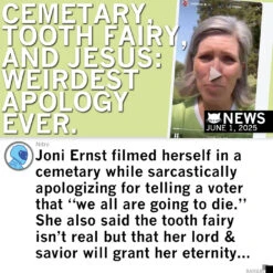 Joni Ernst Is Going To Die -Raygunsite Store JoniErnstToothFairyApologyPostRAYGUN
