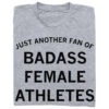 Just Another Fan Of Badass Female Athletes Grey -Raygunsite Store JustAnotherFanofBadassFemaleAthletes grey folded