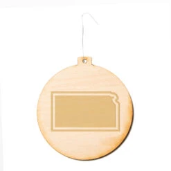 Kansas Outline Ornament