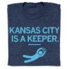 Kansas City Is A Keeper Navy -Raygunsite Store KansasCityisaKeeperRAYGUNFolded