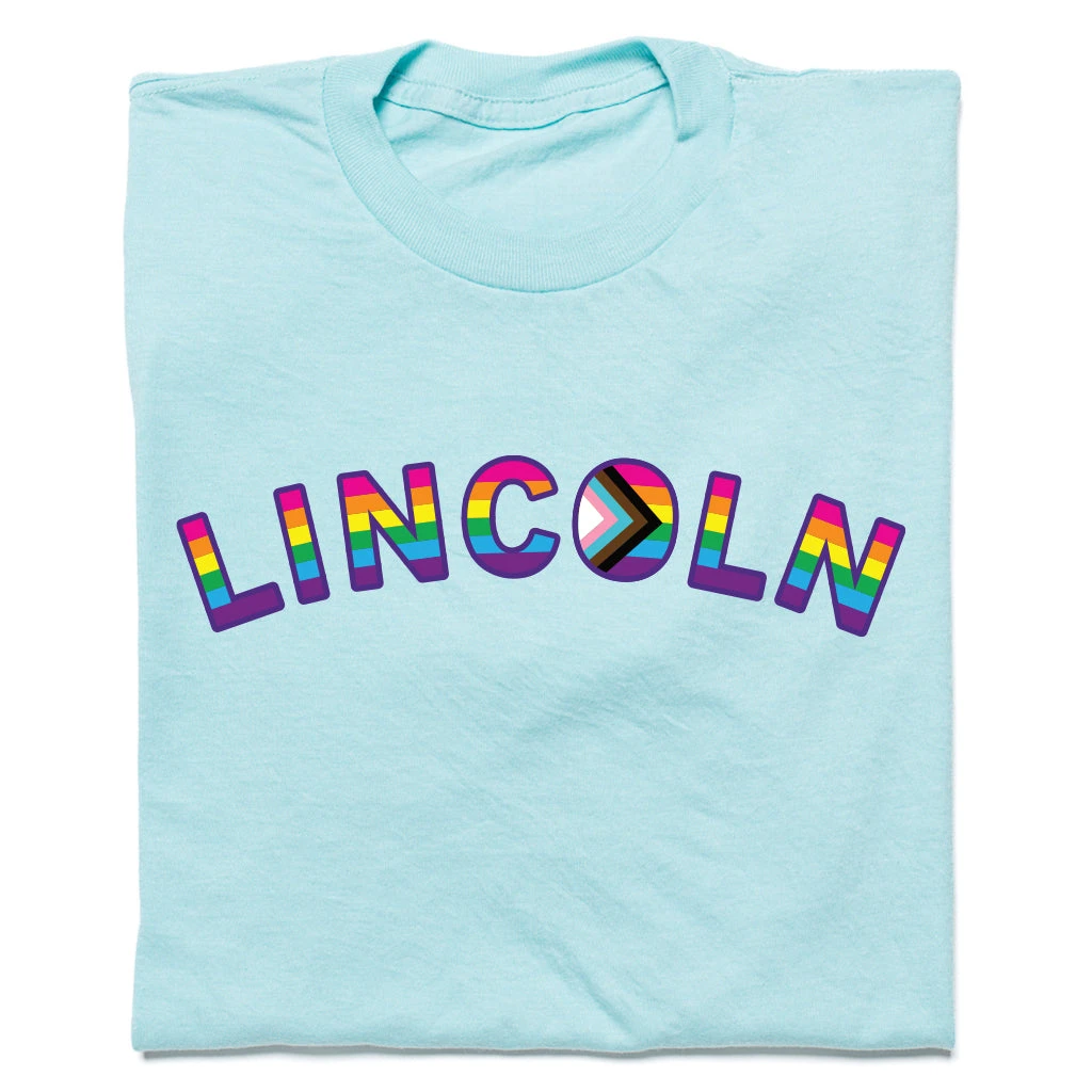 Lincoln Pride Curved Logo Blue 3 Lincoln Pride Curved Logo Blue