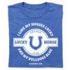 Lucky Horse: Horses Lucky And Bulldogs Blue -Raygunsite Store LuckyHorse HorsesLucky BulldogsBlue Folded