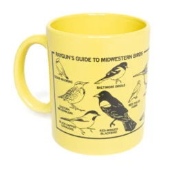 Midwestern Birds Mug - Yellow -Raygunsite Store Midwestern Birds Mug Yellow