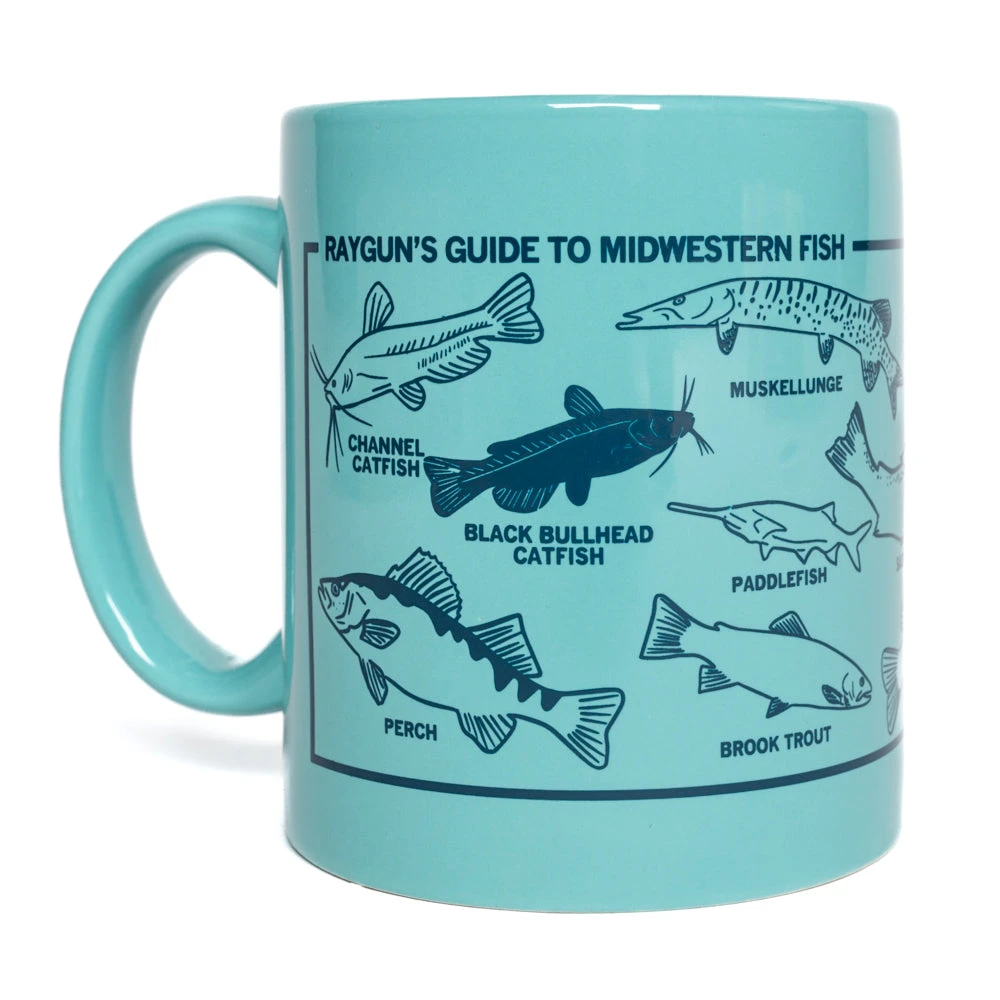 Midwestern Fish Mug - Aqua 4 Midwestern Fish Mug - Aqua - Image 2