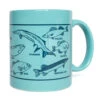 Midwestern Fish Mug - Aqua -Raygunsite Store Midwestern Fish Mug Aqua Right