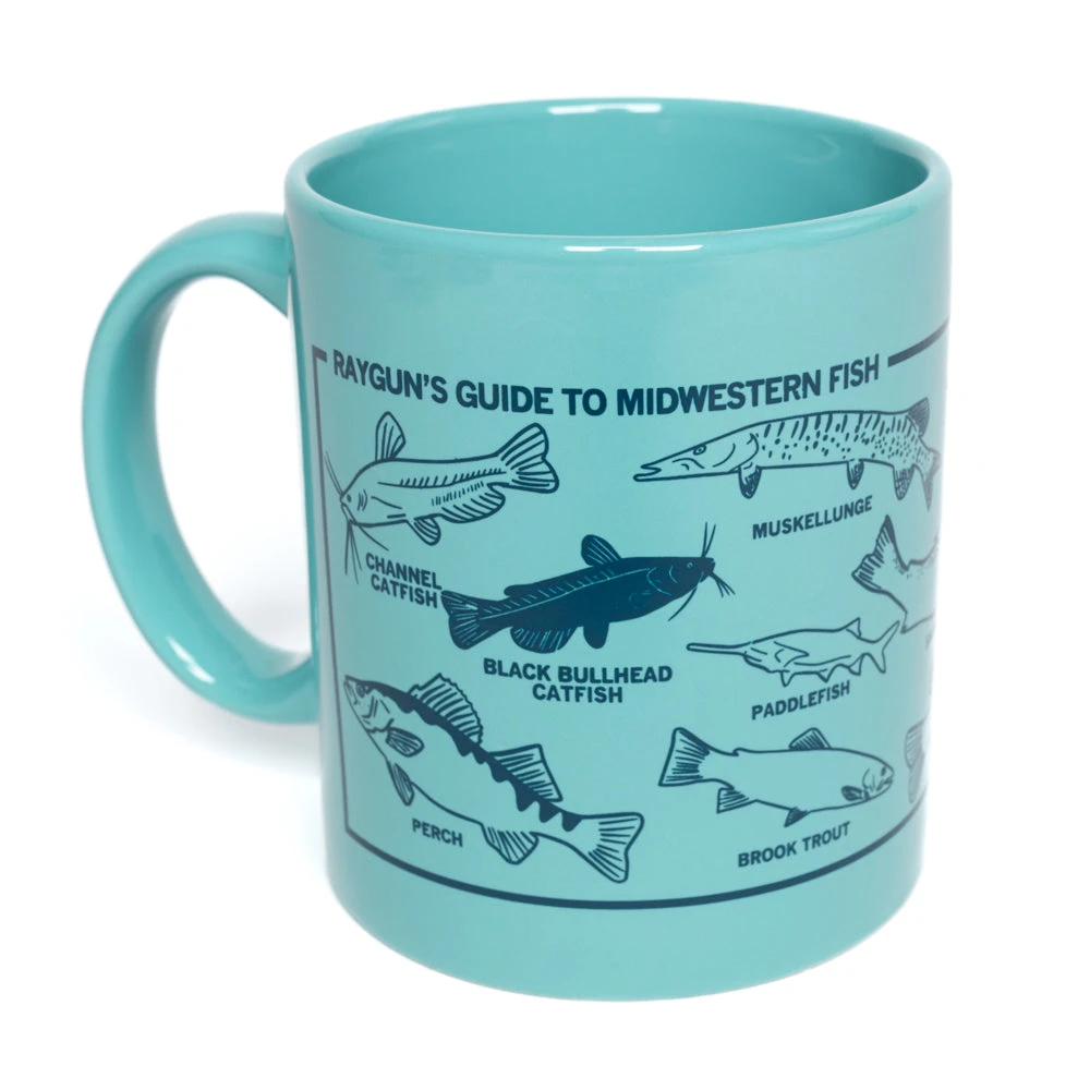Midwestern Fish Mug - Aqua 5 Midwestern Fish Mug - Aqua - Image 3