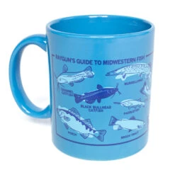 Midwestern Fish Mug - Blue -Raygunsite Store Midwestern Fish Mug Blue