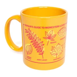 Midwestern Leaves Mug - Gold -Raygunsite Store Midwestern Leaves Mug Gold