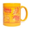 Midwestern Leaves Mug - Gold -Raygunsite Store Midwestern Leaves Mug Gold Right