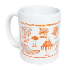 Midwestern Mushrooms Mug - White -Raygunsite Store Midwestern Mushrooms Mug White