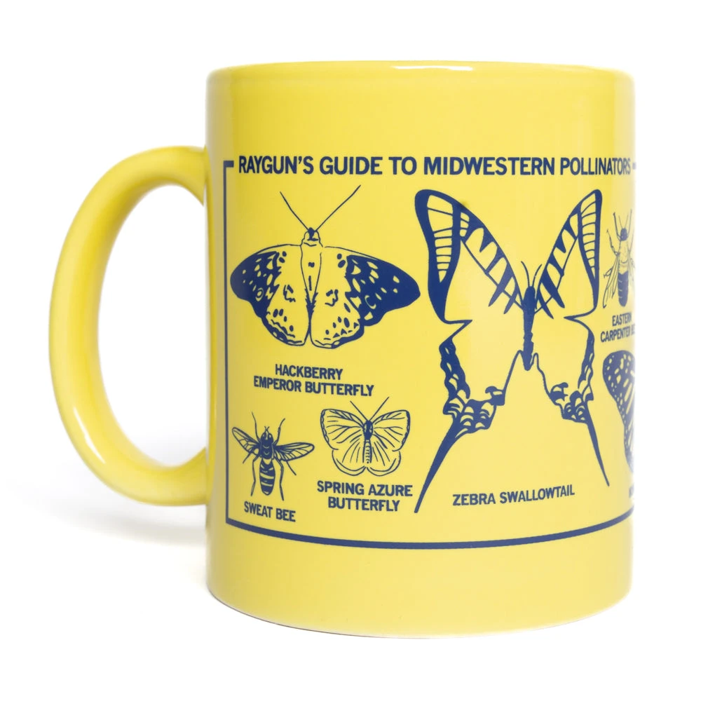 Midwestern Pollinators Mug - Yellow 4 Midwestern Pollinators Mug - Yellow - Image 2