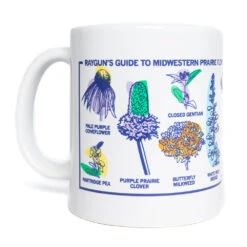 Midwestern Prairie Flowers Full Color Mug - White 6 Midwestern Prairie Flowers Full Color Mug - White -Raygunsite Store Midwestern PrarieFloweres FullColor Mug White Left