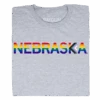 Nebraska Text Progress Pride Flag -Raygunsite Store NebraskaTextProgressPrideFlag folded