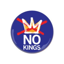 No Kings Logo Blue Button