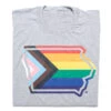 Iowa Outline Progress Pride Flag -Raygunsite Store ProgressPride IowaOutline Folded