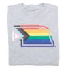 Nebraska Outline Progress Pride Flag -Raygunsite Store ProgressPride NedbraskaOutline Folded