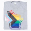 Wisconsin Outline Progress Pride Flag -Raygunsite Store ProgressPride WisconsinOutline Folded