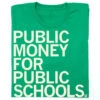 Public Money For Public Schools -Raygunsite Store PublicMoneyforPublicSchoolsRAYGUNFolded