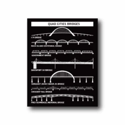 Bridges Of The Quad Cities Sticker