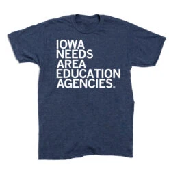Iowa Needs Area Education Agencies -Raygunsite Store RAYGUNFlatIowaNeedsAreaEducationAgenciesShirt