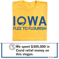 Iowa: Flee To Flourish -Raygunsite Store RAYGUNFreedomtoFlourishshirtpost