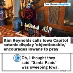 Iowa Religious Freedom -Raygunsite Store RAYGUNSatanicPanicIowa