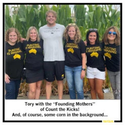 I Cheer For The Punter Charcoal -Raygunsite Store RAYGUNSquarePuntingInfoandSigns5