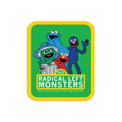 Radical Left Monster Die-Cut Sticker