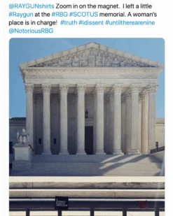 Woman's Place In Charge Metal Magnet -Raygunsite Store ScreenShot2020 09 21at11.30.20AM