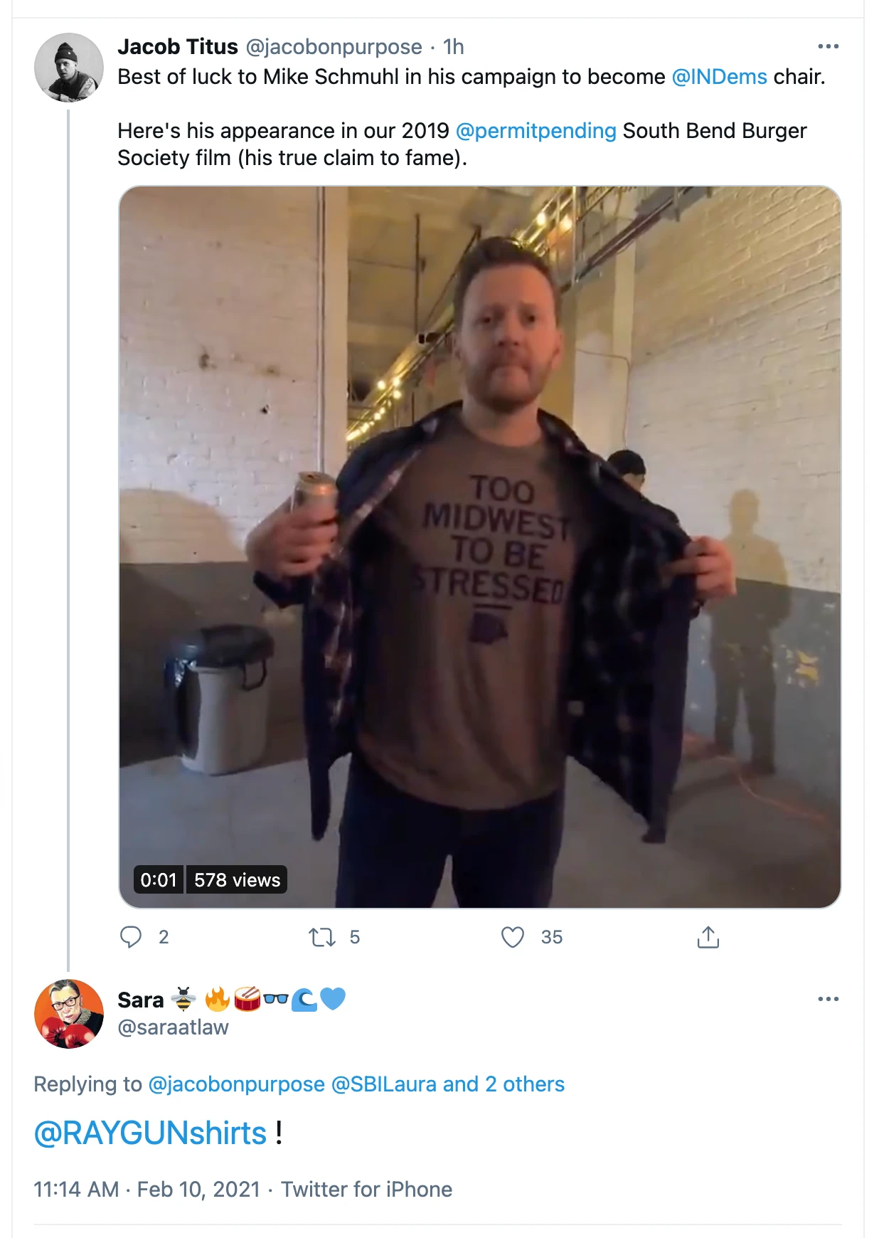 Too Midwest To Be Stressed Grey 7 Too Midwest To Be Stressed Grey - Image 5