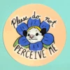 2Birds1Pencil: Please Do Not Perceive Me Sticker -Raygunsite Store Screenshot2024 02 29at11.34.22AM