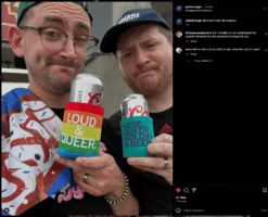 Loud & Queer Can Cooler -Raygunsite Store Screenshot 2024 12 30 at 10.12.22 AM