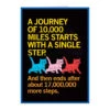 Starts With A Single Step Greeting Card -Raygunsite Store StartsWithASingleStepGreetingCard