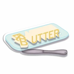 Butter Die-Cut Sticker