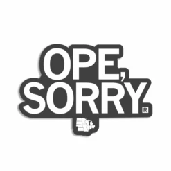 Ope Sorry Midwest Die-Cut Sticker