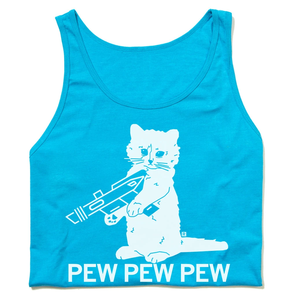 Pew Pew Pew Tank Top Blue 3 Pew Pew Pew Tank Top Blue