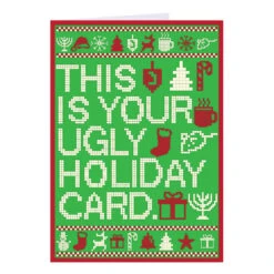 This Is My Ugly Holiday Sweater Greeting Card