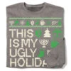 This Is My Ugly Holiday Sweater Crew Sweatshirt -Raygunsite Store ThisisMyUglyHolidaySweater Folded