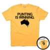 Punting Is Winning Gold -Raygunsite Store ToryTaylorPuntingisWinning2022 gold