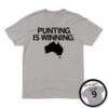 Punting Is Winning Grey -Raygunsite Store ToryTaylorPuntingisWinning2022 grey
