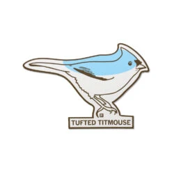 Tufted Titmouse Die-Cut Sticker